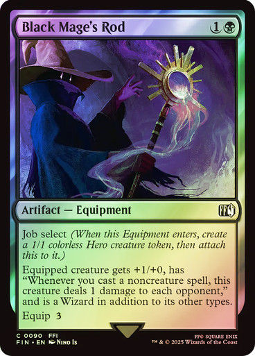 Black Mage's Rod (FIN) (90) / Foil