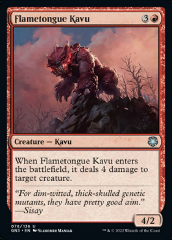 Flametongue Kavu (GN3)