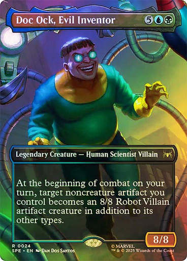 Doc Ock, Evil Inventor (SPE) (24) / Borderless / Foil