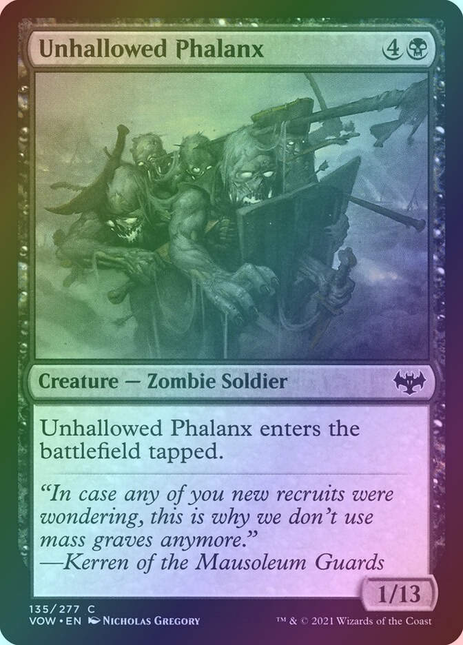 Unhallowed Phalanx (VOW) (135) / Foil