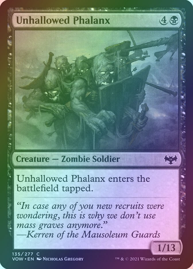 Unhallowed Phalanx (VOW) (135) / Foil