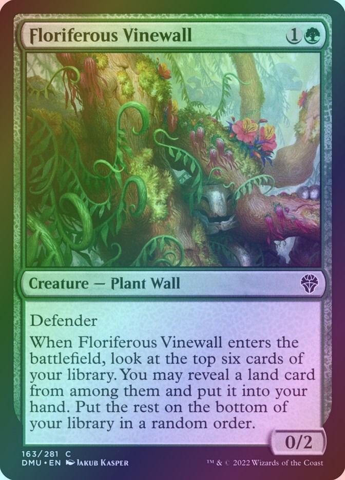 Floriferous Vinewall (DMU) (163) / Foil