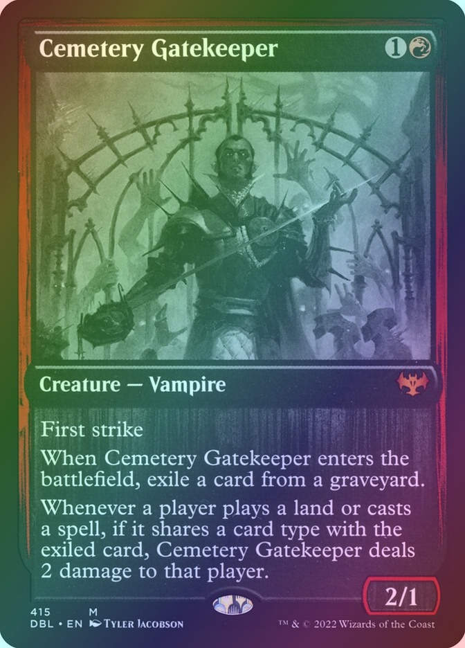 Cemetery Gatekeeper (DBL) (415) / Foil