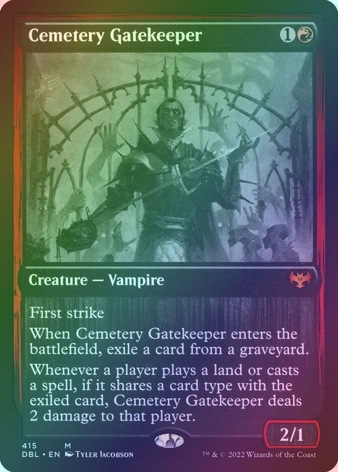 Cemetery Gatekeeper (DBL) (415) / Foil