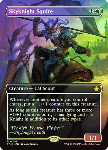 Skyknight Squire (FDN) (301) / Foil / Borderless