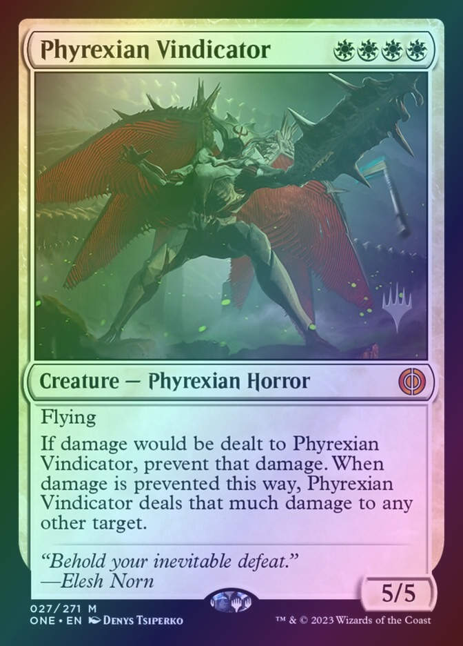 Phyrexian Vindicator (PONE) (27p) / Foil