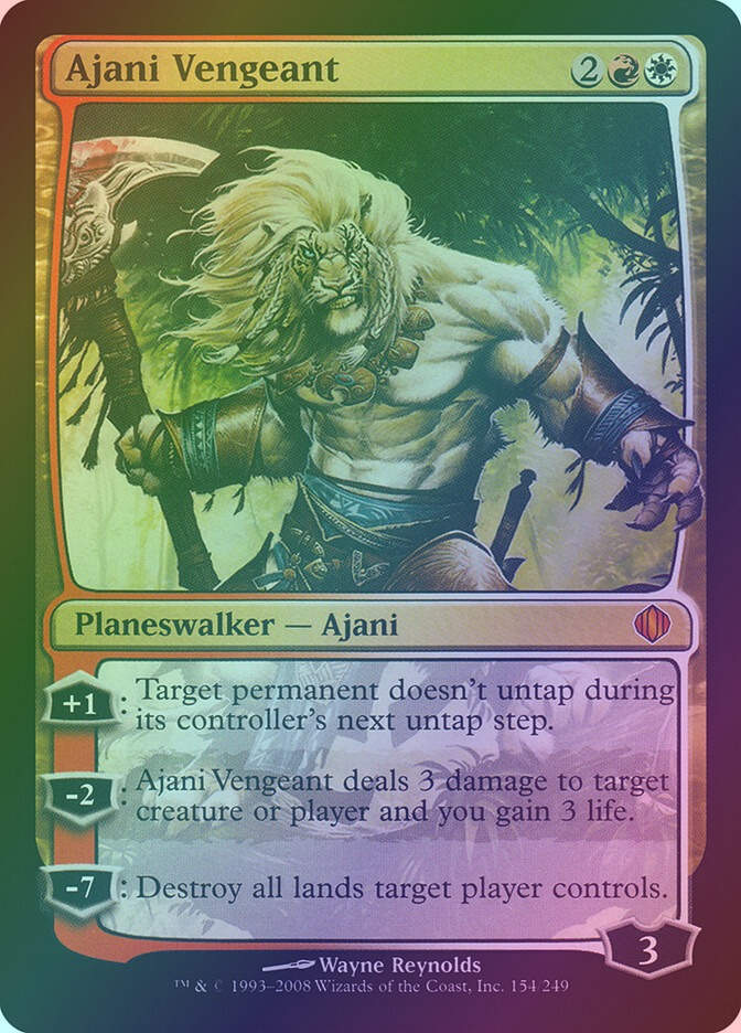 Ajani Vengeant (ALA) (154) / Foil