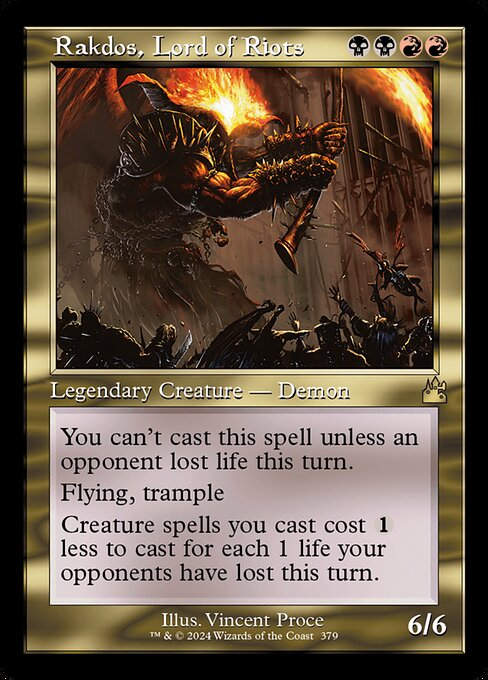 Rakdos, Lord of Riots (rvr) (379) / Retro