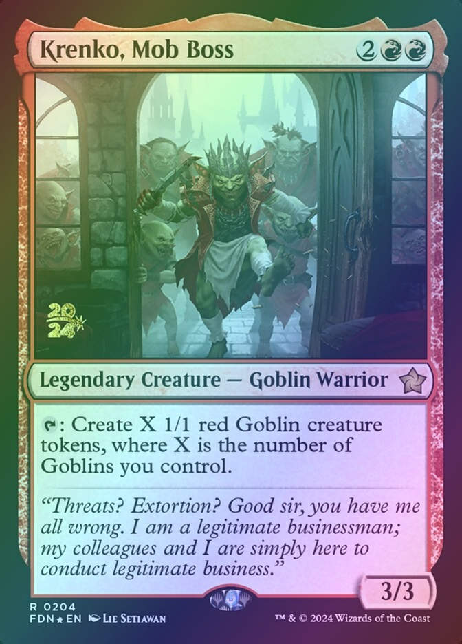 Krenko, Mob Boss (PFDN) (204s) / Foil