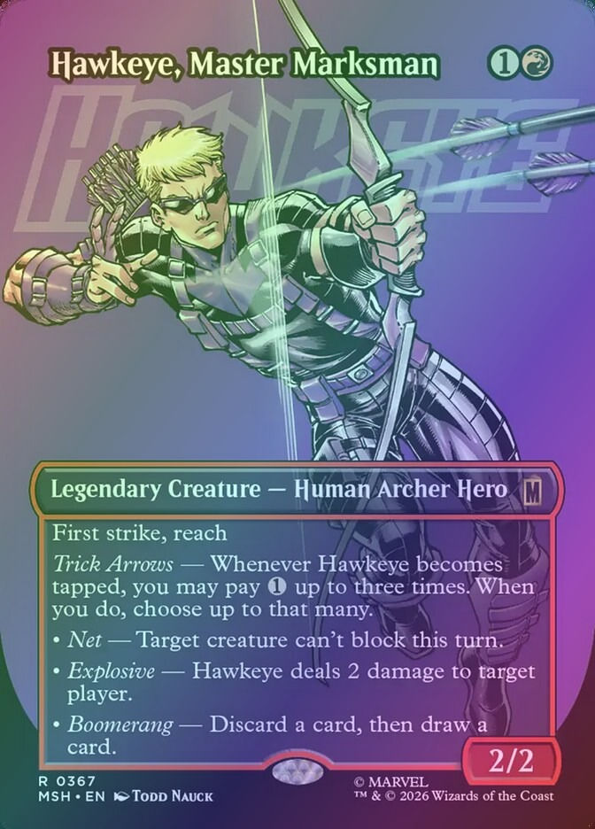 Hawkeye, Master Marksman (MSH) (367) / Borderless / Foil
