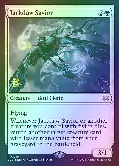 jackdaw mtg card Magic The Gathering - Universes Beyond - Assassin's Creed Other Pirates you control get +1/+1 Jackdaw Savior (PBLB) (18s) /