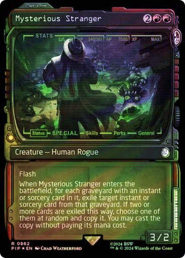 Mysterious Stranger (pip) (862) / Showcase Surge Foil