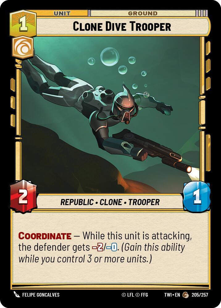 Clone Dive Trooper (TWI) (205/257) / Foil