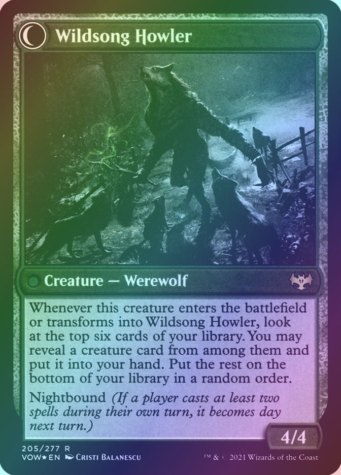 Howlpack Piper // Wildsong Howler (PVOW) (205s) / Foil — cara 2 de 2