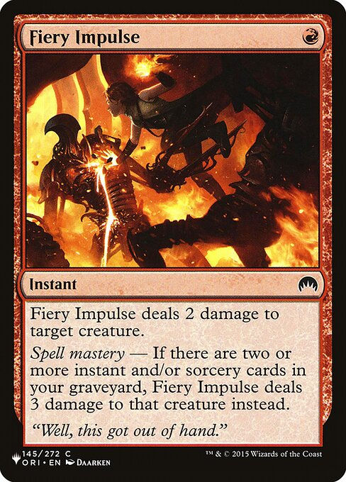 Fiery Impulse (PLST) (ORI-145)