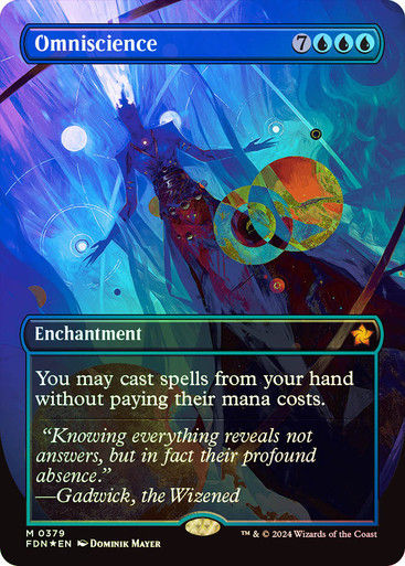 Omniscience (FDN) (379) / Mana Foil / Borderless