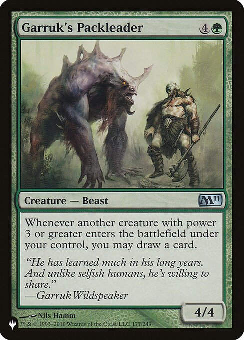Garruk's Packleader (PLST) (M11-177)