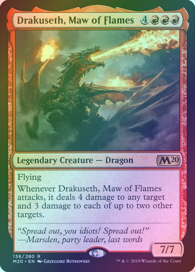 Drakuseth, Maw of Flames (M20) (136) / Foil