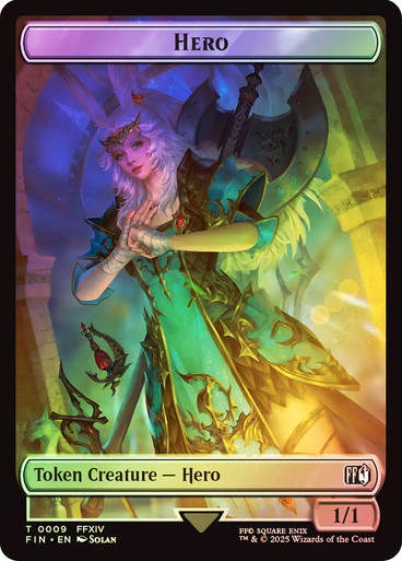 Hero Token T09 // Treasure (TFIN) / Foil
