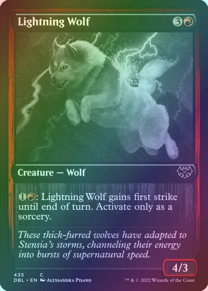 Lightning Wolf (DBL) (435) / Foil