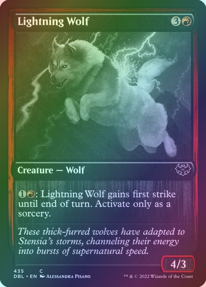 Lightning Wolf (DBL) (435) / Foil