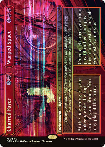 Charred Foyer // Warped Space (DSK) (340) / Foil / Borderless