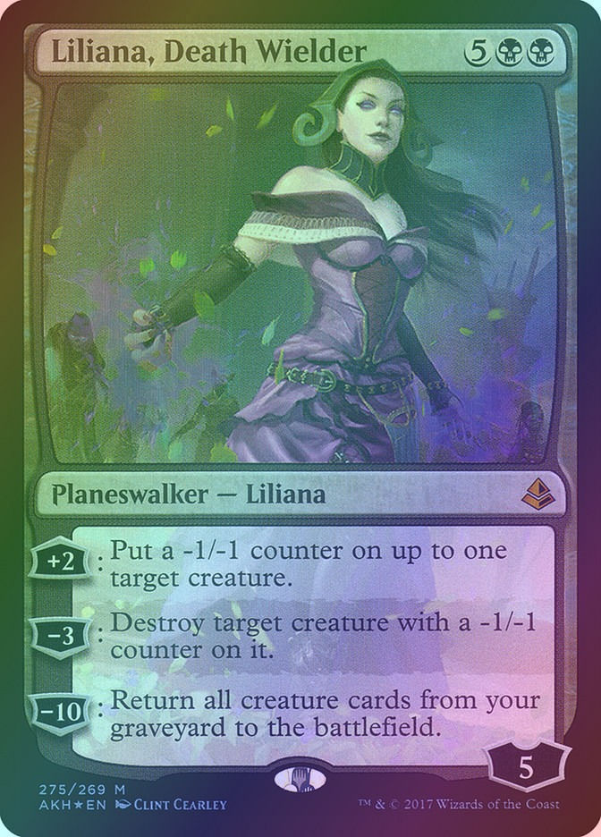 Liliana, Death Wielder (AKH) (275) / Foil