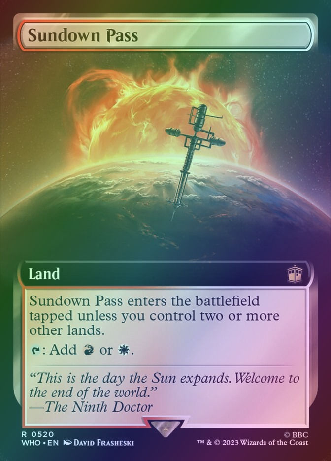 Sundown Pass (WHO) (520) / Extended Art / Foil