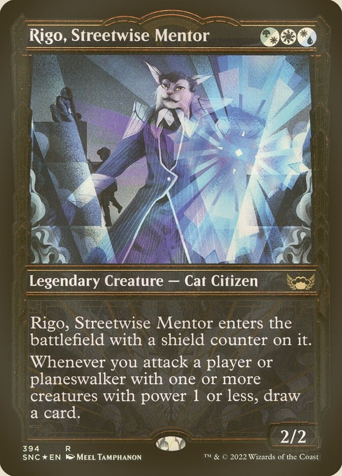 Rigo, Streetwise Mentor (SNC) (394) / Showcase / Gilded Foil