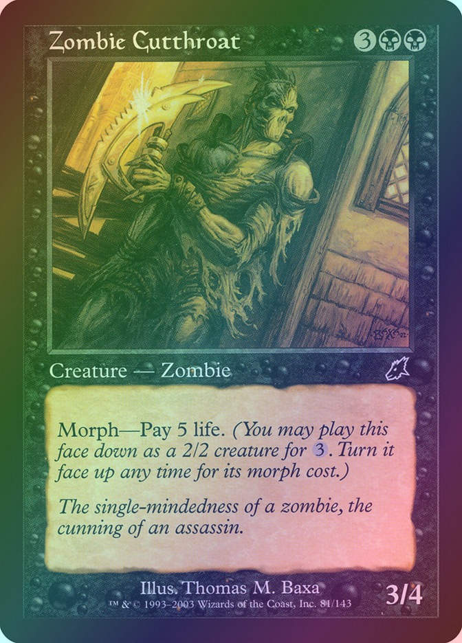 Zombie Cutthroat (SCG) (81) / Foil