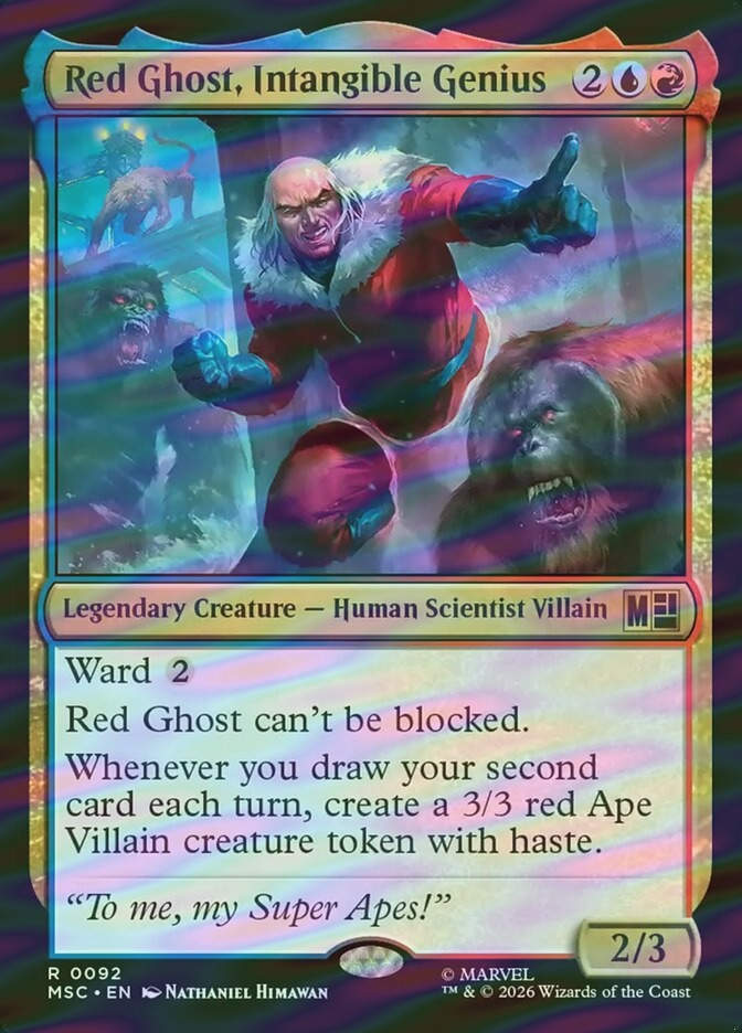Red Ghost, Intangible Genius (MSC) (92) / Surge Foil