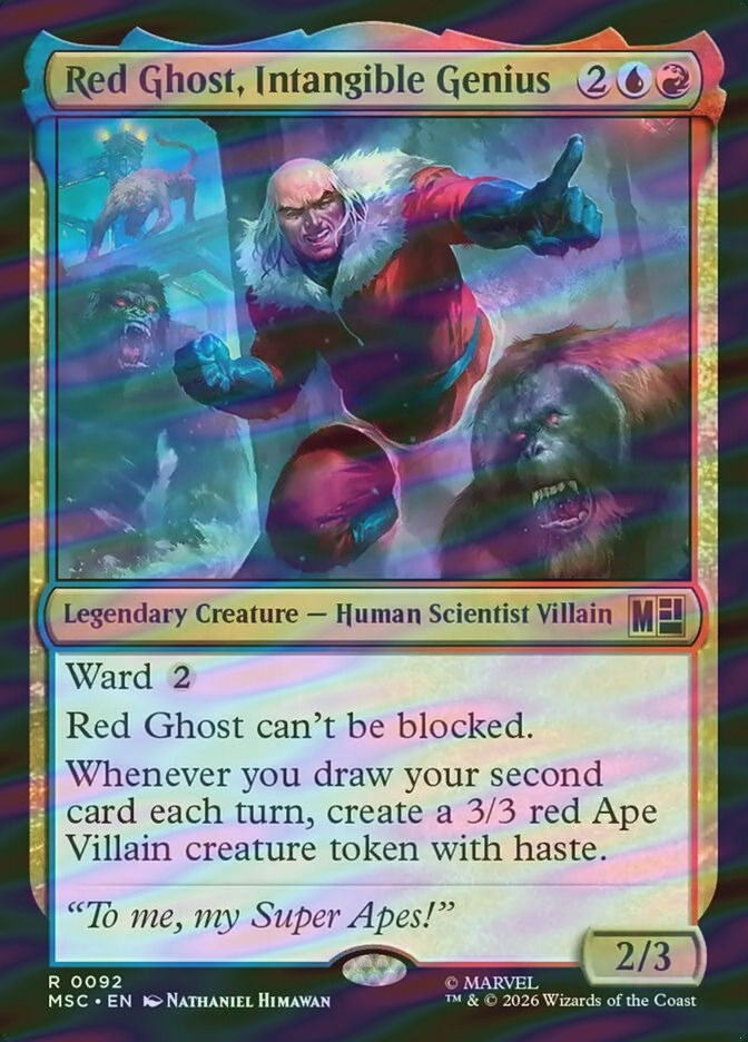 Red Ghost, Intangible Genius (MSC) (92) / Surge Foil