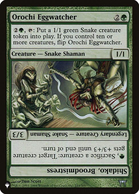 Orochi Eggwatcher // Shidako, Broodmistress (PLST) (CHK-233)