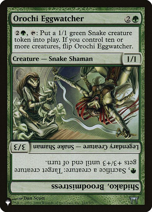 Orochi Eggwatcher // Shidako, Broodmistress (PLST) (CHK-233)