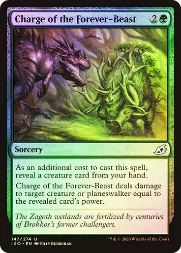 Charge of the Forever-Beast (IKO) (147) / Foil