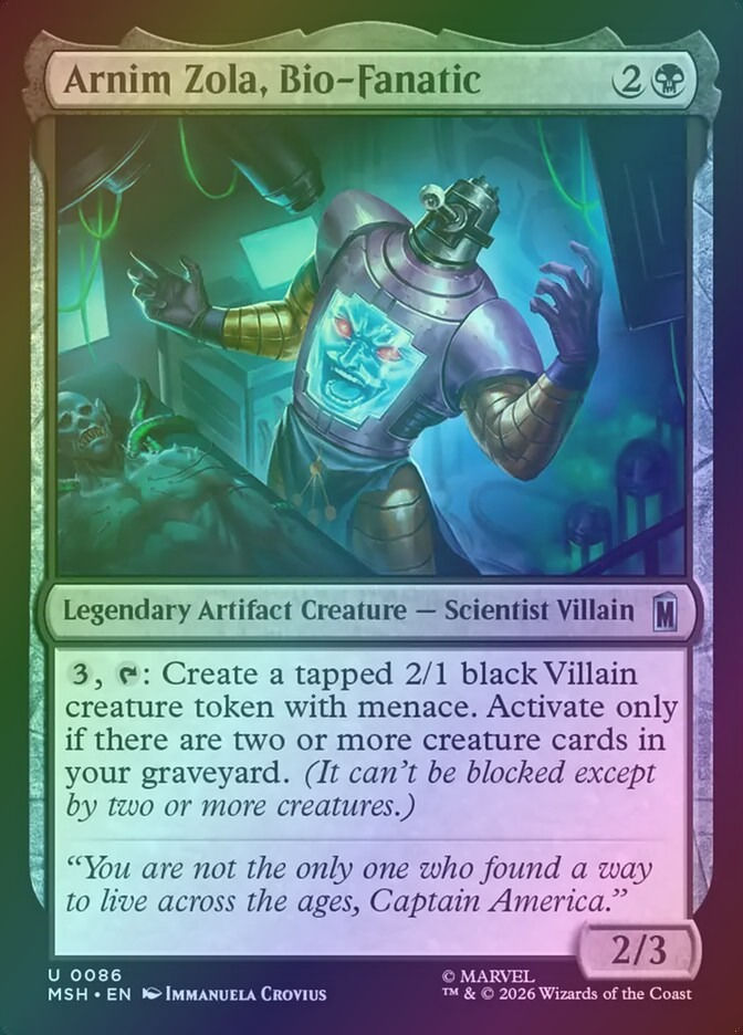 Arnim Zola, Bio-Fanatic (MSH) (86) / Foil