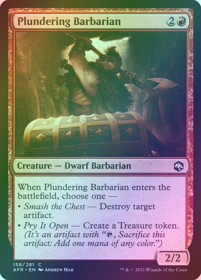 Plundering Barbarian (AFR) (158) / Foil