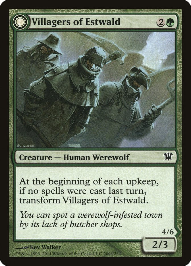 Villagers of Estwald // Howlpack of Estwald (ISD) (209) — cara 1 de 2