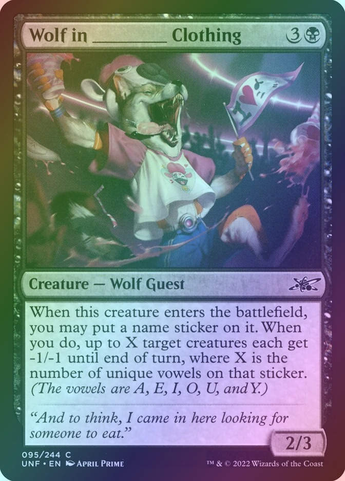 Wolf in _____ Clothing (UNF) (95) / Foil