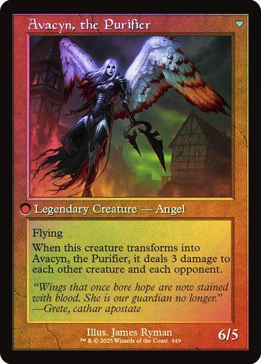 Archangel Avacyn // Avacyn, the Purifier (INR) (449) / Foil Retro — cara 2 de 2