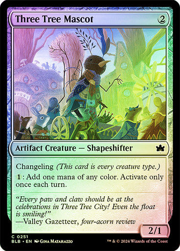 Three Tree Mascot (blb) (251) / Foil