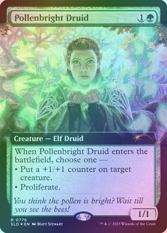 Pollenbright Druid (SLD) (776) / Extended Art / Foil