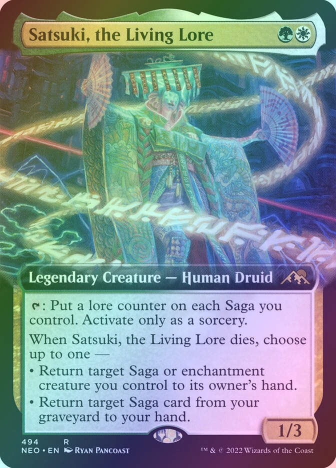 Satsuki, the Living Lore (NEO) (494) / Extended Art / Foil