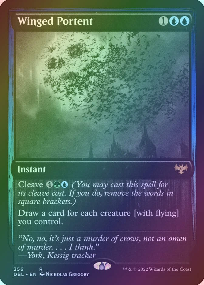 Winged Portent (DBL) (356) / Foil
