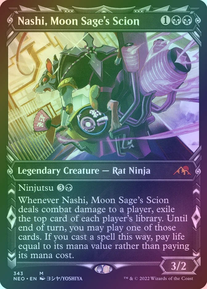 Nashi, Moon Sage's Scion (NEO) (343) / Showcase / Foil
