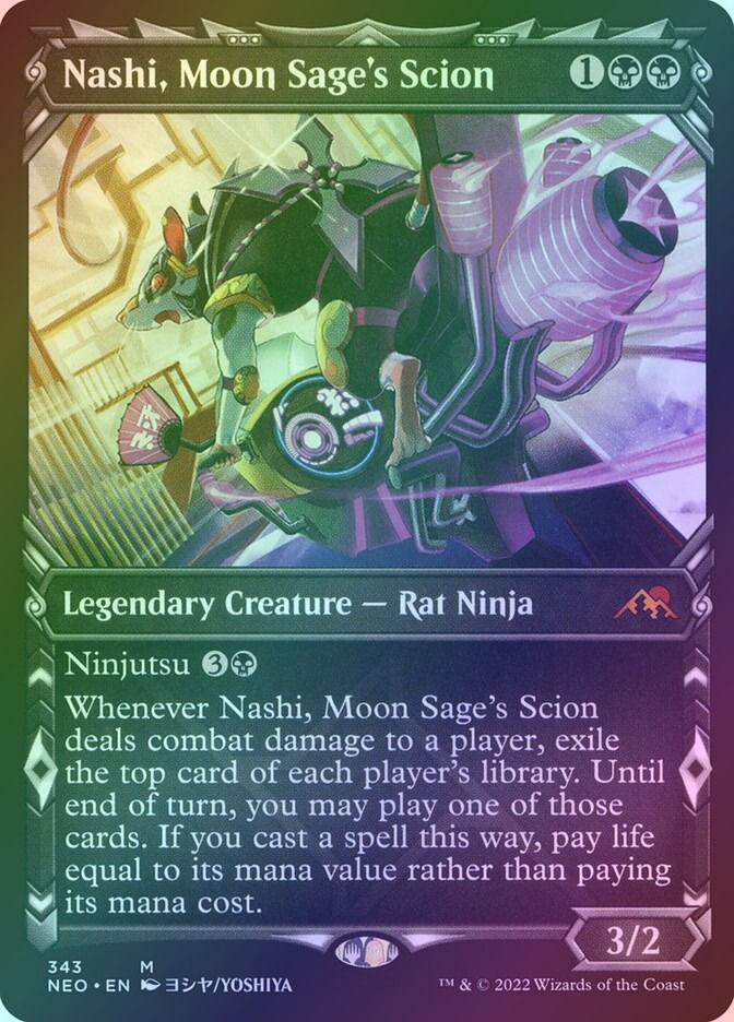 Nashi, Moon Sage's Scion (NEO) (343) / Showcase / Foil