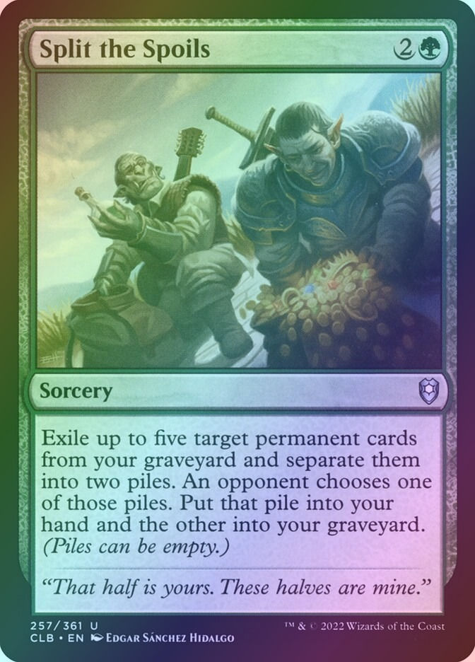 Split the Spoils (CLB) (257) / Foil