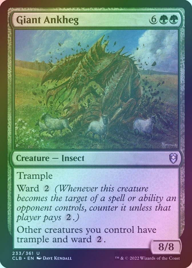Giant Ankheg (CLB) (233) / Foil