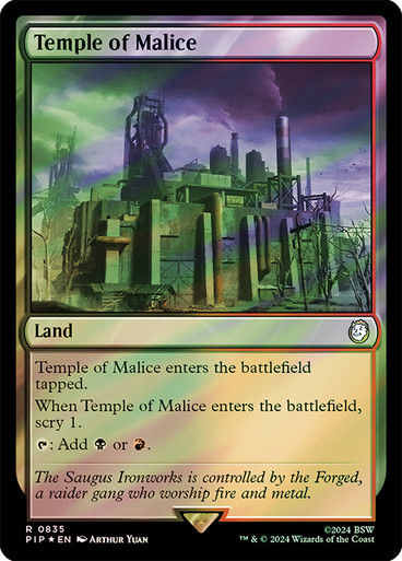 Temple of Malice (pip) (835) / Surge Foil