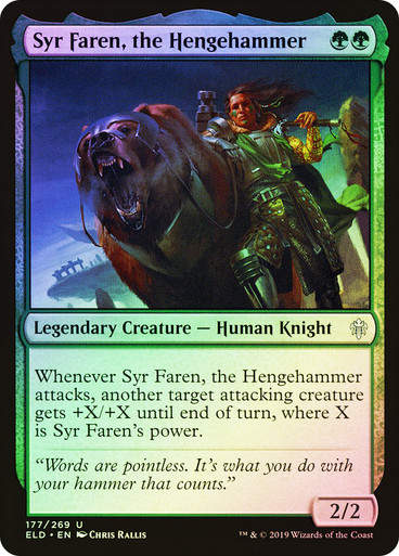 Syr Faren, the Hengehammer (ELD) (177) / Foil